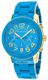 Michael Kors Mercer Niebieski/Stal w odcieniu złota Ø42 mm MK5891
