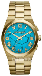 Michael Kors Channing Niebieski/Pozlacana Ø38 mm MK5894