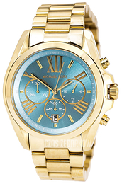 Michael Kors Niebieski/Stal w odcieniu złota Ø36 mm MK5975