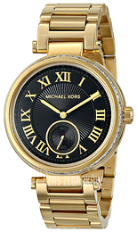 Michael Kors Skylar Czarny/Stal w odcieniu złota Ø40.5 mm MK5989