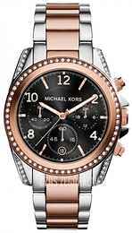 Michael Kors Blair Czarny/Stal Ø39 mm MK6093