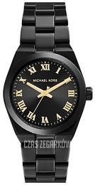 Michael Kors Channing Czarny/Stal Ø33 mm MK6100