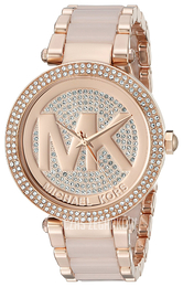 Michael Kors Parker Różowe złoto/Stal w kolorze różowego złota Ø39 mm MK6176