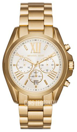 Michael Kors Bradshaw Biały/Stal w odcieniu złota Ø43 mm MK6266
