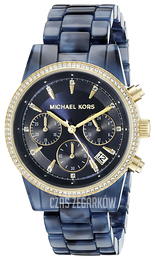 Michael Kors Niebieski/Żywica z tworzywa sztucznego Ø37 mm MK6278