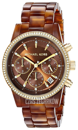 Michael Kors Ritz Brązowy/Żywica z tworzywa sztucznego Ø37 mm MK6279