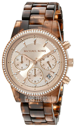 Michael Kors Ritz Różowe złoto/Żywica z tworzywa sztucznego Ø37 mm MK6280