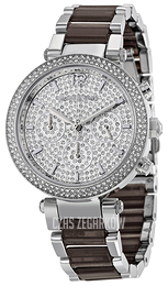 Michael Kors Parker Srebrny/Stal Ø39 mm MK6284