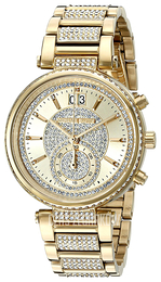 Michael Kors Szampański/Stal w odcieniu złota Ø39 mm MK6308