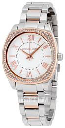 Michael Kors Bryn Biały/Stal w kolorze różowego złota MK6315