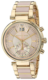Michael Kors Sawyer Różowe złoto/Stal w odcieniu złota Ø39 mm MK6360