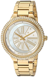 Michael Kors Biały/Stal w odcieniu złota Ø40 mm MK6550