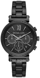 Michael Kors Sofie Czarny/Stal Ø39 mm MK6632