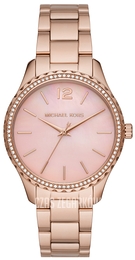 Michael Kors Layton Różowy/Stal w kolorze różowego złota Ø38 mm MK6848