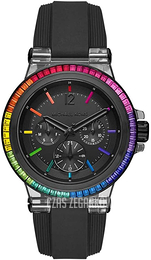 Michael Kors Czarny/Guma Ø42 mm MK6851