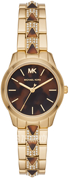 Michael Kors Brązowy/Stal w odcieniu złota Ø28 mm MK6855