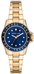 Michael Kors Kenly Niebieski/Pozlacana Ø33 mm MK6954