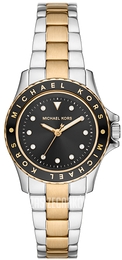 Michael Kors Kenly Czarny/Pozlacana Ø33 mm MK6955