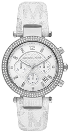 Michael Kors Parker Biały/Tkanina Ø39 mm MK7226