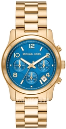 Michael Kors Runway Niebieski/Pozlacana Ø38 mm MK7353