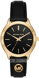 Michael Kors Slim Runway Czarny/Skóra Ø38 mm MK7482