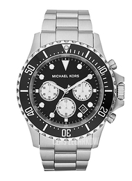 Michael Kors Everest Czarny/Stal Ø45 mm MK8256