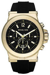 Michael Kors Czarny/Guma Ø48 mm MK8325