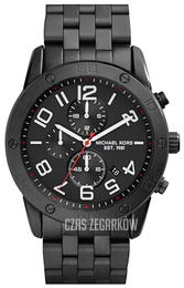 Michael Kors Mercer Czarny/Stal Ø45 mm MK8350