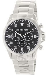 Michael Kors Gage Czarny/Stal Ø45 mm MK8413
