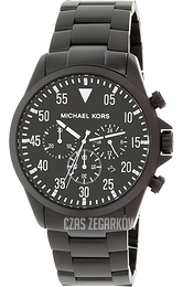 Michael Kors Gage Czarny/Stal Ø45 mm MK8414