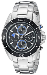 Michael Kors Jetmaster Czarny/Stal Ø43 mm MK8462