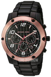 Michael Kors Caine Czarny/Stal Ø45 mm MK8513