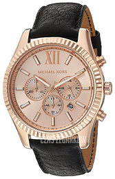Michael Kors Lexington Różowe złoto/Skóra Ø45 mm MK8516