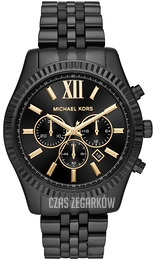 Michael Kors Lexington Czarny/Stal Ø44 mm MK8603