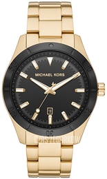 Michael Kors Layton Czarny/Pozlacana Ø44 mm MK8816