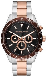 Michael Kors Layton Czarny/Stal Ø45 mm MK8913