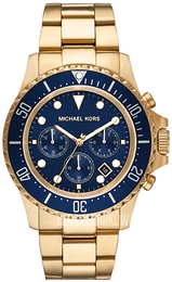 Michael Kors Everest Niebieski/Pozlacana Ø45 mm MK8978