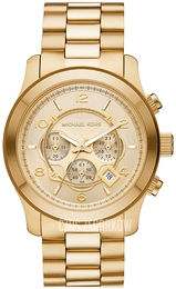 Michael Kors Runway Zloty/Pozlacana Ø45 mm MK9074