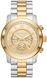 Michael Kors Runway Zloty/Pozlacana Ø45 mm MK9075