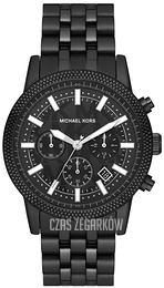 Michael Kors Hutton Czarny/Stal Ø43 mm MK9089