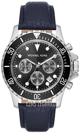 Michael Kors Everest Czarny/Skóra Ø45 mm MK9091
