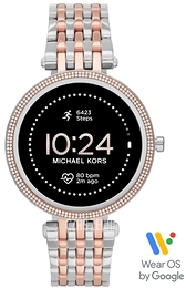 Michael Kors Gen 5E Darci Ekran LCD/Stal w kolorze różowego złota Ø43 mm MKT5129