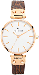 Mockberg Original Biały/Stal w kolorze różowego złota Ø34 mm MO126