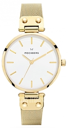 Mockberg Livia Biały/Stal w odcieniu złota Ø34 mm MO1601