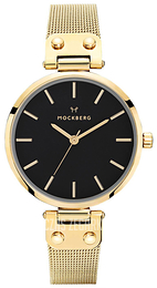 Mockberg Mesh Czarny/Stal w odcieniu złota Ø34 mm MO1603