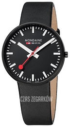 Mondaine Evo Giant Czarny/Skóra Ø42 mm A660.30328.64SBB