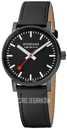 Mondaine Czarny/Skóra Ø35 mm MSE.35121.LB