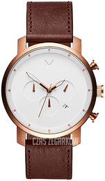 MVMT Chrono Biały/Skóra Ø45 mm MC01-RGDBR