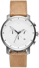 MVMT Chrono Biały/Skóra Ø45 mm MC01-WT