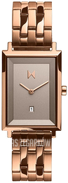 MVMT Signature Square Brązowy/Stal w kolorze różowego złota MF03-RG